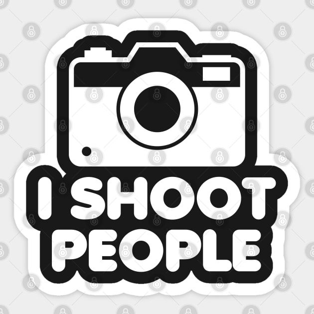 I Shoot People Sticker by DetourShirts